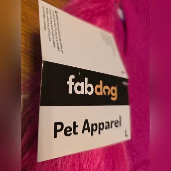 Fluffy Pink Dog Sweater - Picture 3 of 4